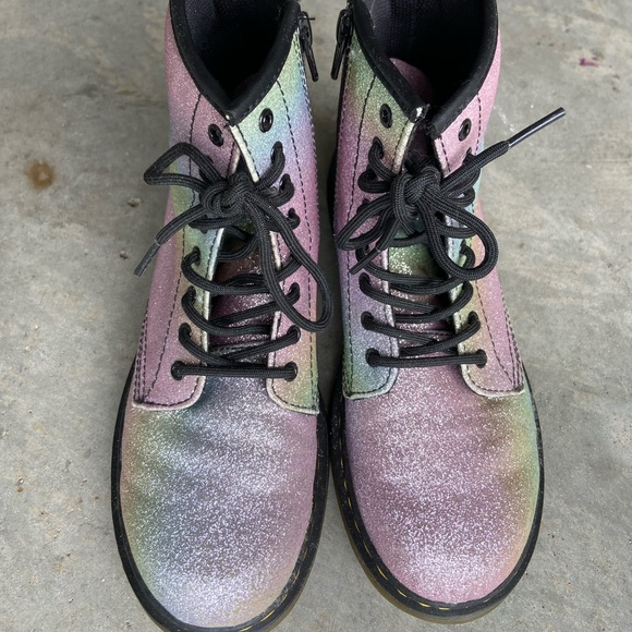 Dr. Martens Other - Girls Size 4 Rainbow Glitter Dr Martens
